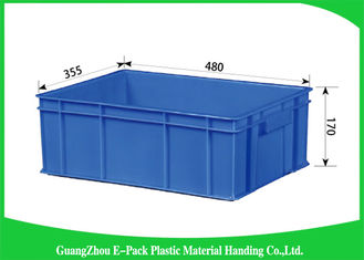 Top Plastic Solid Stacking Storage Bins , Agriculture Large Plastic Storage Boxes