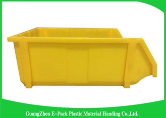 Commercial Stackable Bins With Hinged Lids , Heavy Duty Warehouse Storage Containers
