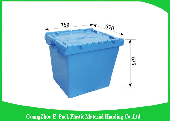 large plastic storage boxes with hinged lid