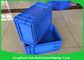 Customized Large Plastic Storage Containers , Warehouse Stackable Plastic Boxes