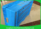 Customized Stackable Plastic Storage Bins , Collapsible Plastic Crates With Lids
