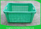 Standard Size Warehouse Plastic Food Crates For Supermarkets Light Storage
