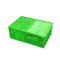 Customized Green PP Plastic Folding Crate Mesh Body + Solid Bottom