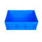 Stable Blue Collapsible Plastic Containers / Folding Plastic Crates