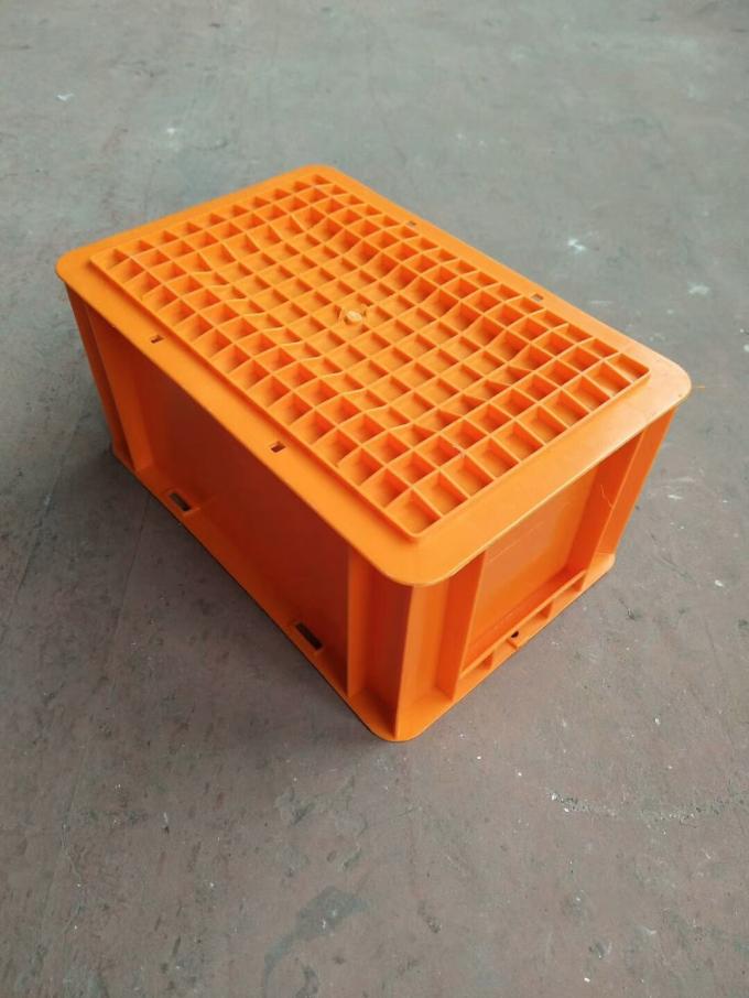 Orange Color Euro Stacking Containers 300*200 mm / Stackable Plastic