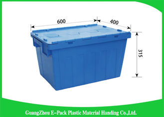 Euro Storage Plastic Attached Lid Containers Rentable Moving For Transportation And Logistics