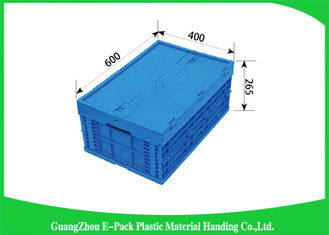 Virgin PP Plastic Folding Crate , Collapsible Plastic Storage Bins ForTransport Turnover Storage