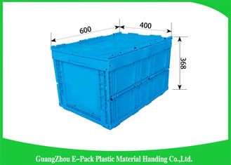 Solid Collapsible Storage Crate Moving Storage , Foldable Plastic Box Eco-Friendly