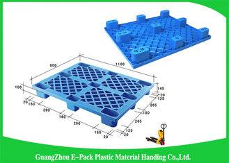 Stackable Black Plastic Skids Pallets , Lightweight Plastic Pallets 100% Recycled Material