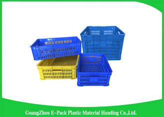 Vegetable And Fruit Apple Plastic Food Crates for Supermarket Heavy Duty