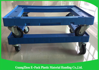 612 *412*145mm Customized Pallet Plastic Moving Dolly With PU Wheels 150KG Capacity