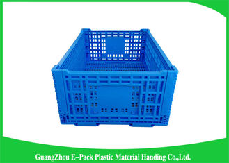 Large Folding Plastic Crates / Collapsible Plastic Storage Bins