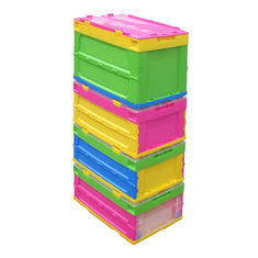 Logo Printing Non - Toxic Collapsible Plastic Containers American Standard Sizes