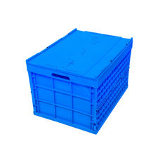Attached Lids Larger Volume Plastic Collapsible Tote Boxes Stronger and Durability