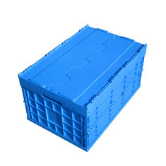 600*400*330 Mm Portable Plastic Folding Storage Crates For Collection