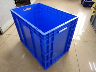 Virgin Polyethylene Blue 600*400 mm Euro Stacking Containers With Loading Capacity 40kg