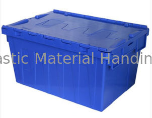 Stackable Plastic Attached Lid Containers Anti Skid Bottom