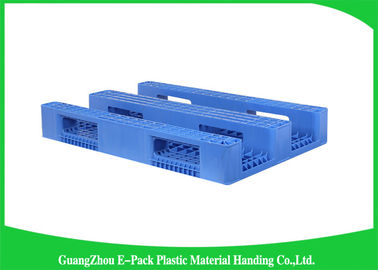 Double Sides 4 - Way Stackable Plastic Pallets , Plastic Skids Pallets 1200 X 1000mm
