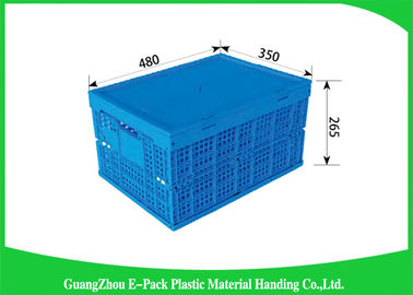 Mesh Folding Storage Crates , Household Collapsible Plastic Storage Bins PP Materials