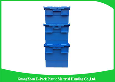 Industrial Storage Plastic Attached Lid Containers For Transportation And Logistics