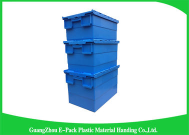 Industrial Storage Plastic Attached Lid Containers For Transportation And Logistics