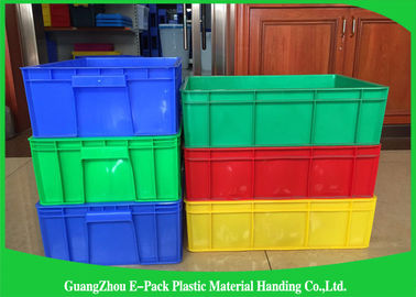 Warehouse Plastic Stackable Containers Big Capacity Space Saving Foldable Transport