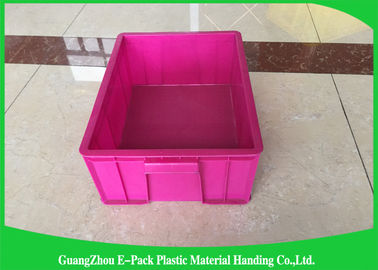 Plastic Storage Crates For Packaging , Leakproof Large Plastic Storage Boxes