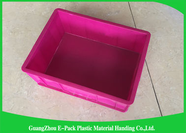 Plastic Storage Crates For Packaging , Leakproof Large Plastic Storage Boxes