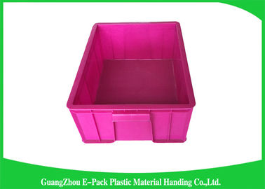 Blue Stackable Plastic Bins Convenience Stores , Standard Size  Plastic Stacking Boxes