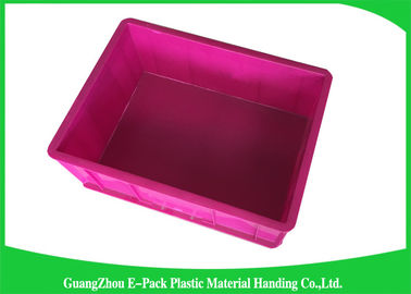 Blue Stackable Plastic Bins Convenience Stores , Standard Size  Plastic Stacking Boxes