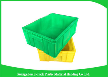 Top Plastic Solid Stacking Storage Bins , Agriculture Large Plastic Storage Boxes
