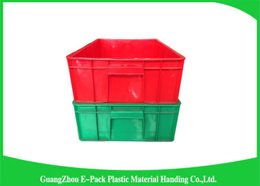 Top Plastic Solid Stacking Storage Bins , Agriculture Large Plastic Storage Boxes