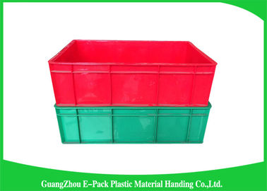Top Plastic Solid Stacking Storage Bins , Agriculture Large Plastic Storage Boxes