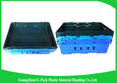 Mesh Transport Green Plastic Food Crates Storage Medicine Recyclable