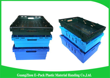 Mesh Transport Green Plastic Food Crates Storage Medicine Recyclable