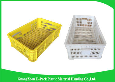 Economic Plastic Storage Food Crates / Stackable Storage Containers