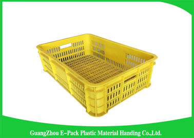 Industrial Plastic Storage Containers , Agriculture Solid Plastic Milk Crates