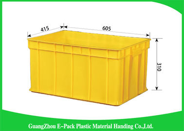 Warehouse Plastic Stackable Containers Big Capacity Space Saving Foldable Transport