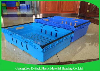 Customzized Mesh Plastic Food Crates with Ergonomic handles or handgrips
