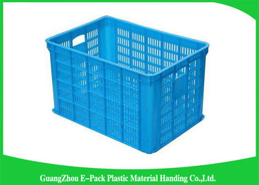 Mesh Vegetablestacking Storage Boxes , Large Big Plastic Packing Crates Collapsible