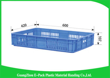 Industrial Plastic Storage Containers , Agriculture Solid Plastic Milk Crates