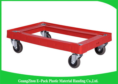 4 Wheels Heavy DutyPlastic Moving Dolly Big Capacity Long Service Life 612 * 412 * 145mm
