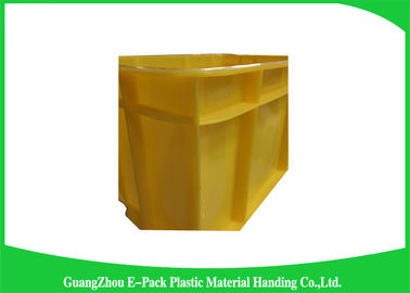 Agriculture Stackable Plastic Storage Containers , Durable Euro Stacking Boxes 610 * 420 * 150mm