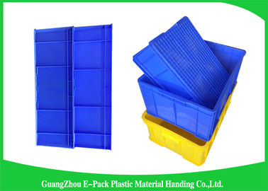 Agriculture Stackable Plastic Storage Containers , Durable Euro Stacking Boxes 610 * 420 * 150mm