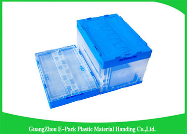 Virgin PP Collapsible Plastic Storage Boxes With Lids  , Foldable Plastic Container Waterproof