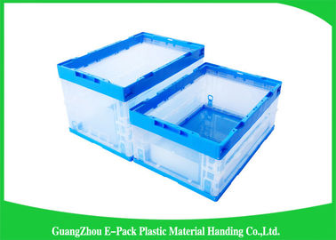 Virgin PP Collapsible Plastic Storage Boxes With Lids  , Foldable Plastic Container Waterproof