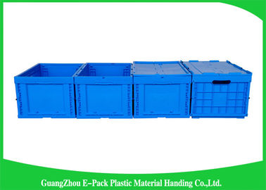 Solid Collapsible Storage Crate Moving Storage , Foldable Plastic Box Eco-Friendly
