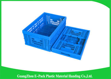 Household Stackable Folding Plastic Crates Space Saving Convenience Stores
