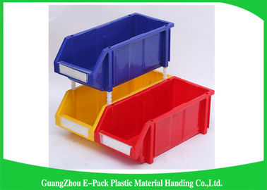 Industrial Plastic Storage Boxes , Stackable Recycled Commercial Storage Bins