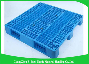 Euro Type Heavy Duty Plastic Pallets Single Face For Food Industry Warehouse